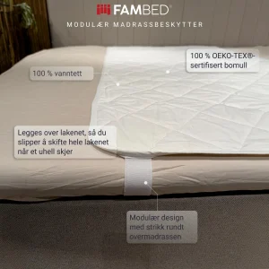 FAMBED Madrassbeskytter – Modulær og vanntett